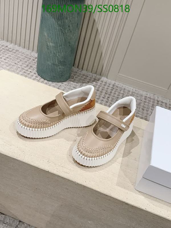 Chloee Women's Beige Leather Mary Jane Platform Shoes