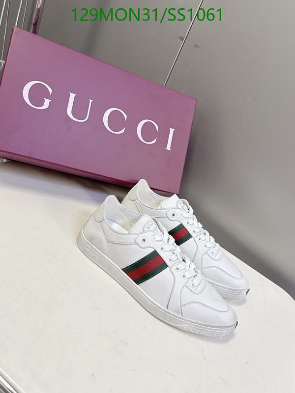 Gucci Men's White Calf Leather Sneakers - EU 35-45
