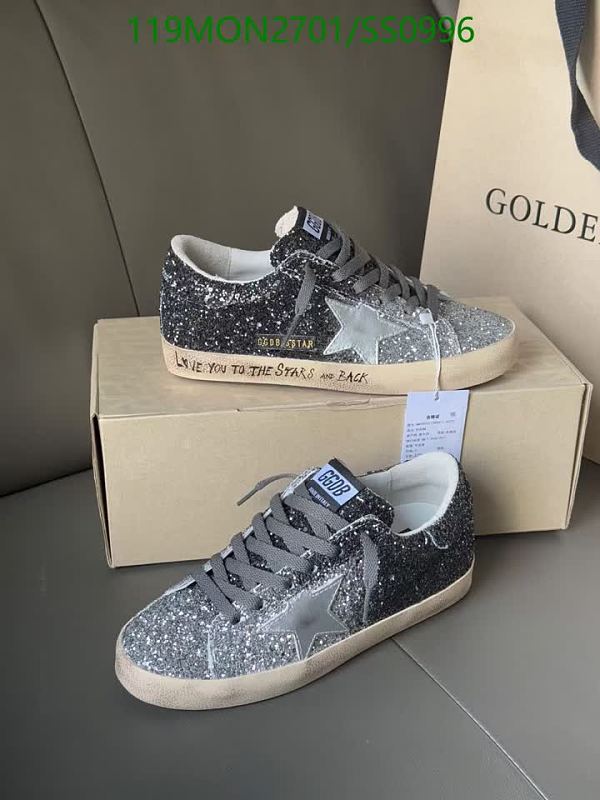 Golden Goose Women's Glitter Star Low-Top Sneakers 7 Golden Goose Women's Glitter Star Low-Top Sneakers