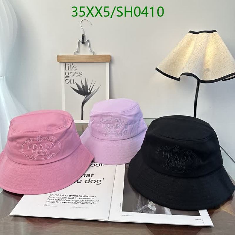 Prada Milano Embroidered Bucket Hat - Pink