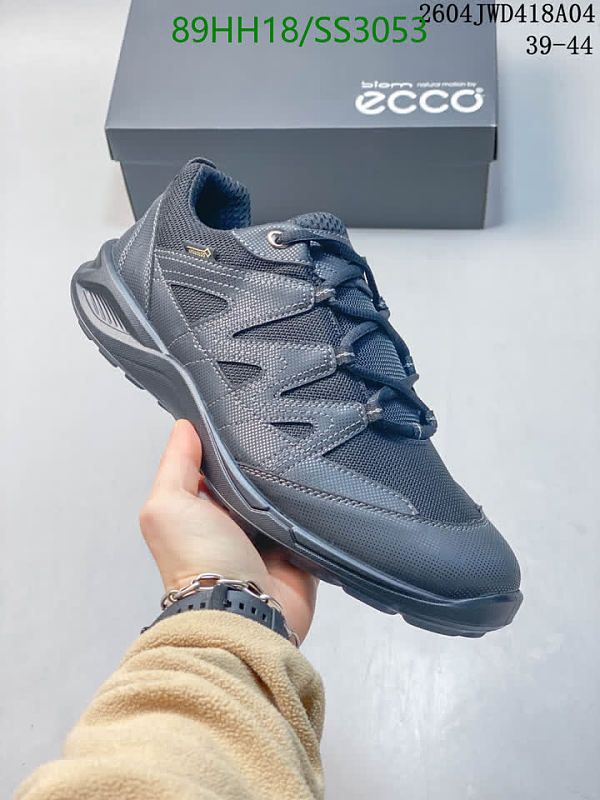 Ecco Men's Genuine Leather and Mesh Breathable Walking Shoes