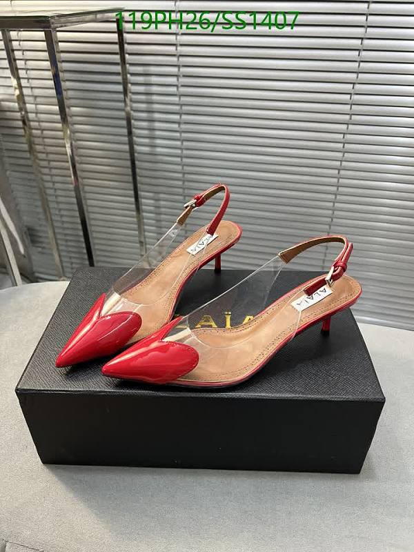 Alaïa Women's Slingback Pumps - Patent Leather & Clear PVC