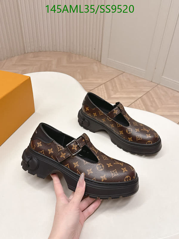 Louis Vuitton Women's Mary Jane Platform Shoes Calfskin Leather