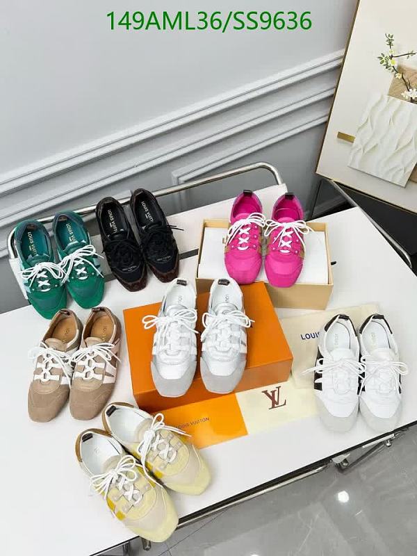 Louis Vuitton Women's Designer Sneakers - Stylish Cowhide & Canvas Footwear