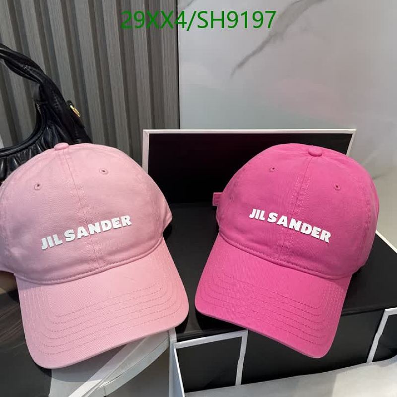 Products 1 Jil Sander Cotton Twill Baseball Cap - Pink & Rose Pink