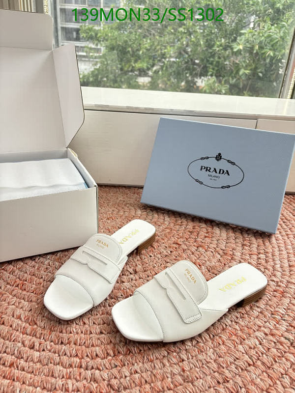 Prada Women's White Leather Slides - EU 35-41