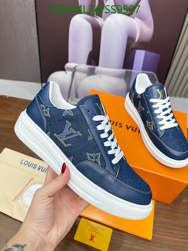 Louis Vuitton Men's Denim & Leather Low-Top Sneakers