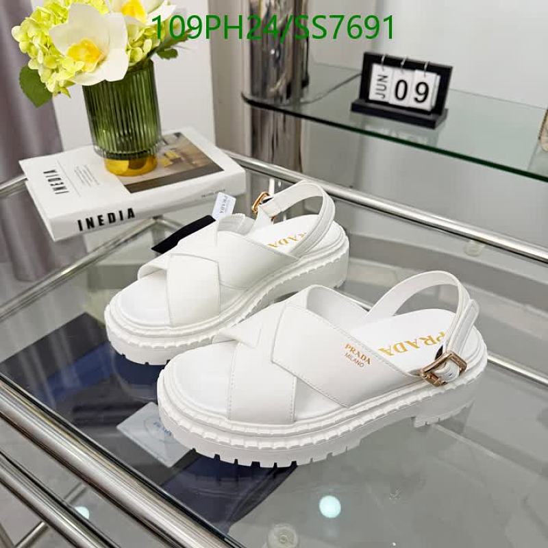 Prada Women's White Platform Sandals - EU 36-42