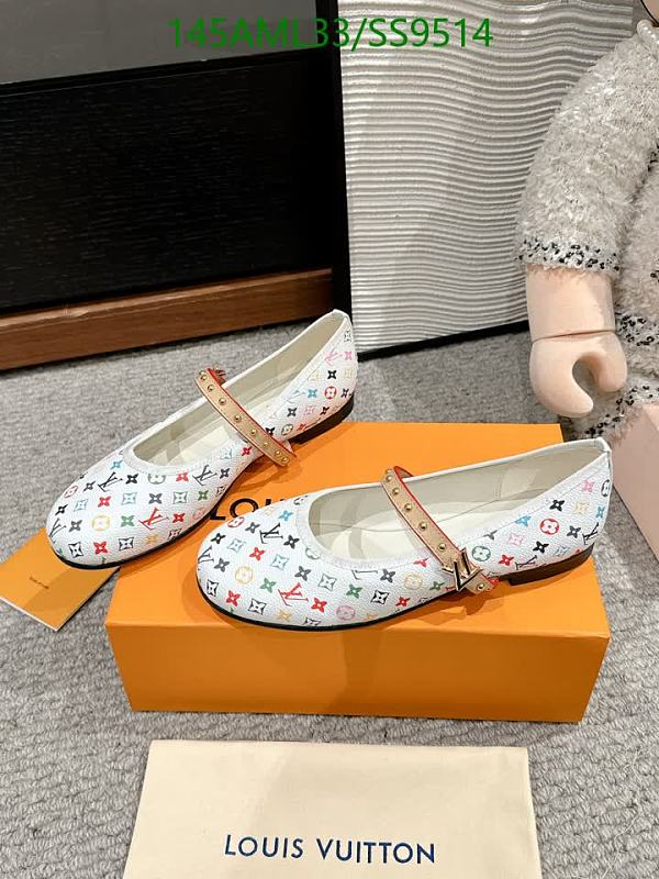 Louis Vuitton Women's Ballet Flats with Monogram Detail