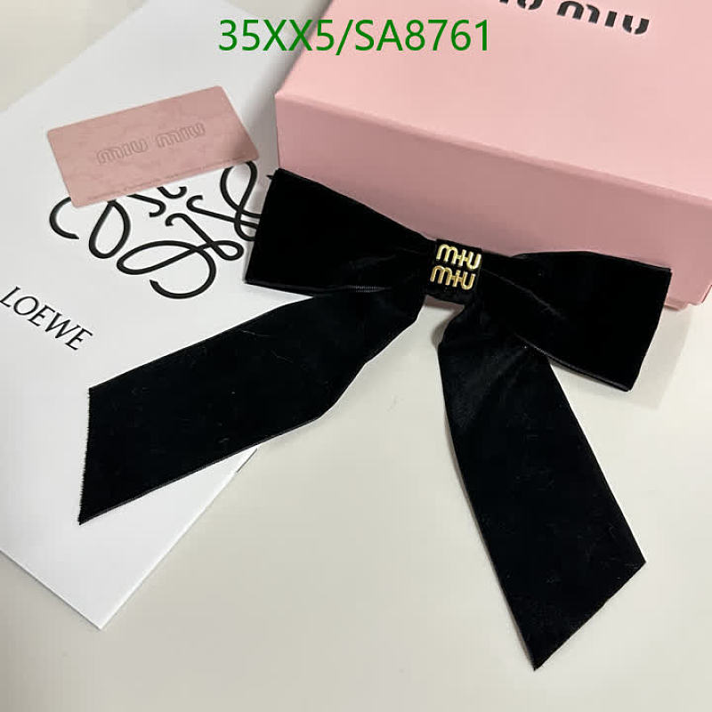 Miu Miu Velvet Bow Headband with Gold Logo Accent - Black 15 Miu Miu Velvet Bow Headband with Gold Logo Accent - Black