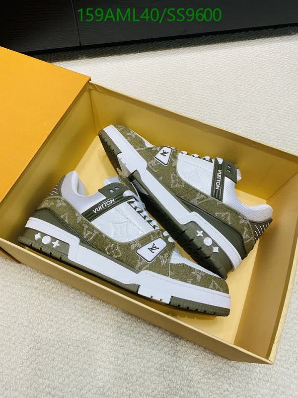 Louis Vuitton Men's Designer Sneakers - Premium Denim & Cowhide