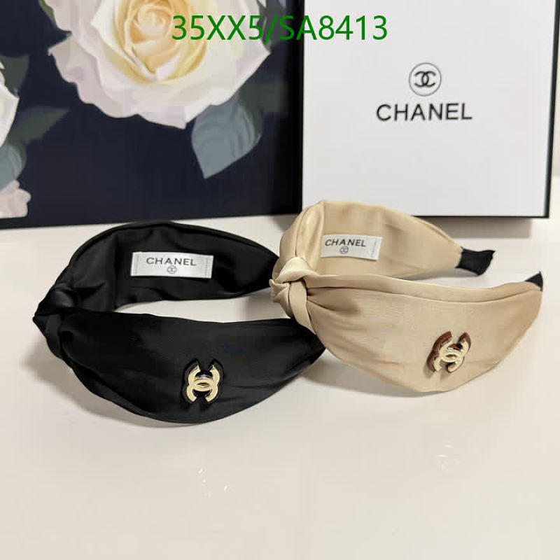 Chanel Headband Twisted Knot Satin Hairband for Women