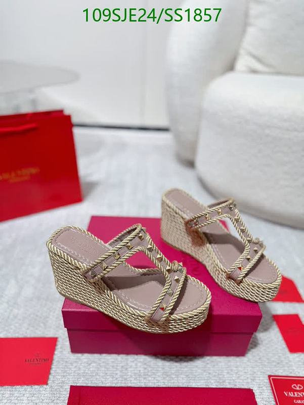 Valentino Women's Studded Espadrille Wedge Sandals - Pink Leather