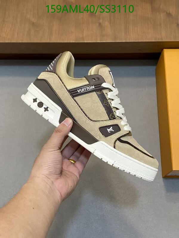 Louis Vuitton "LV Trainer" Sneaker in Suede and Calfskin