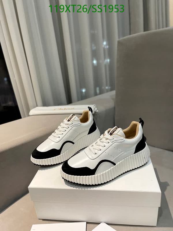 Chloé Women's White & Black Leather Low-Top Sneakers