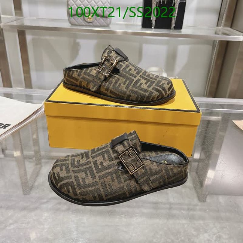 Fendi Men's Sheepskin Clog Shoes - Brown FF Monogram Buckle Clogs 23 Fendi Men's Sheepskin Clog Shoes - Brown FF Monogram Buckle Clogs