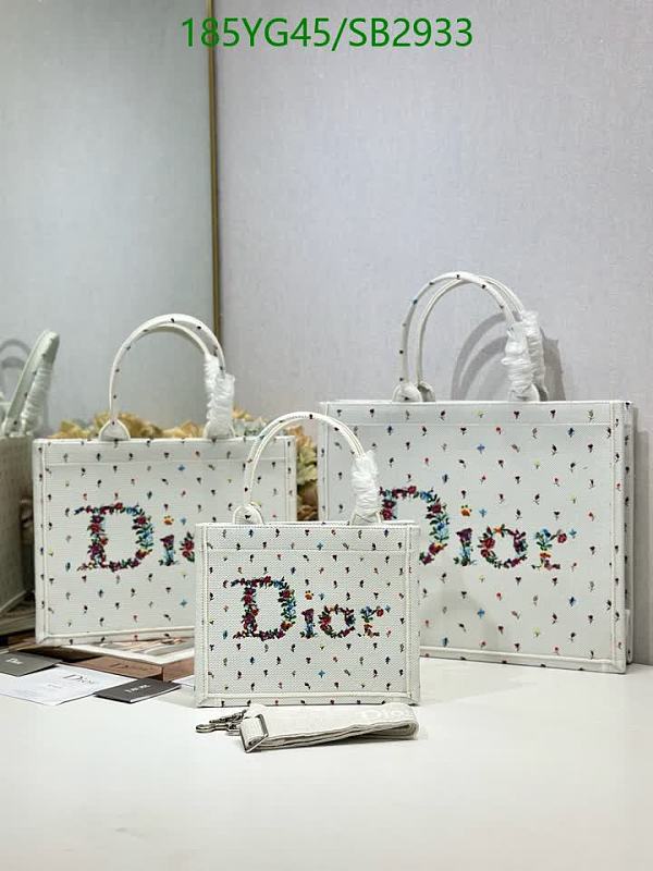 Dior Canvas Tote Bag - Floral Print, Multiple Sizes Available