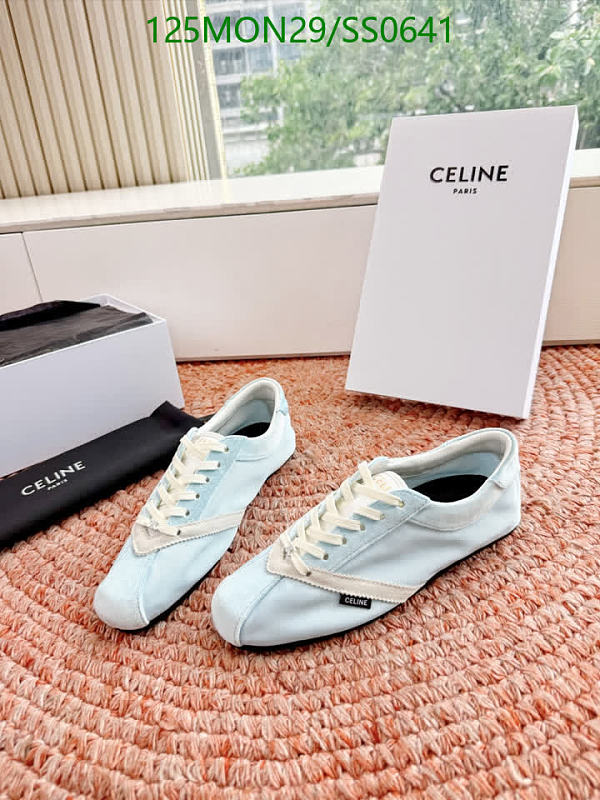 Celine Women's Light Blue Canvas Low-Top Sneakers - EU 35-40