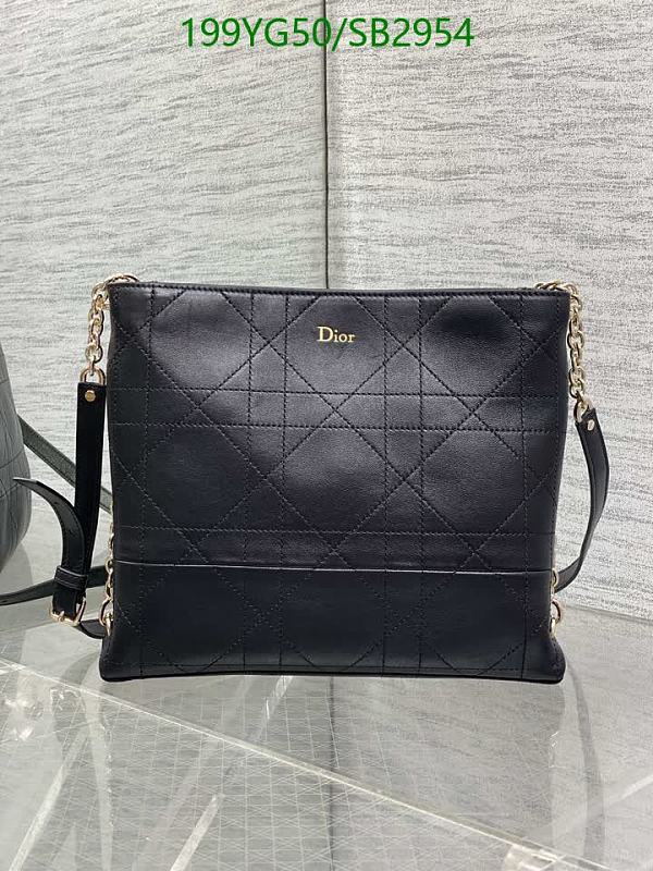 Dior Women's Black Genuine Leather Quilted Shoulder Bag