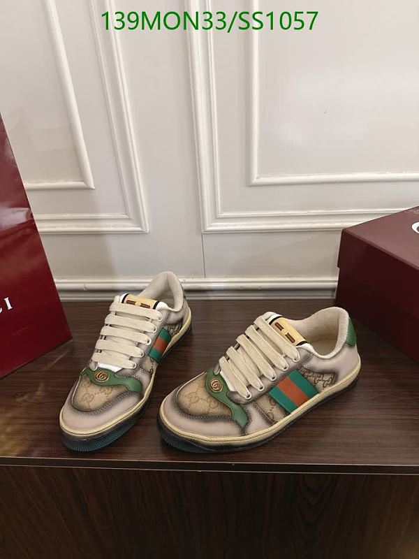 Gucci Men's Low-Top Sneakers - GG Supreme Canvas & Leather