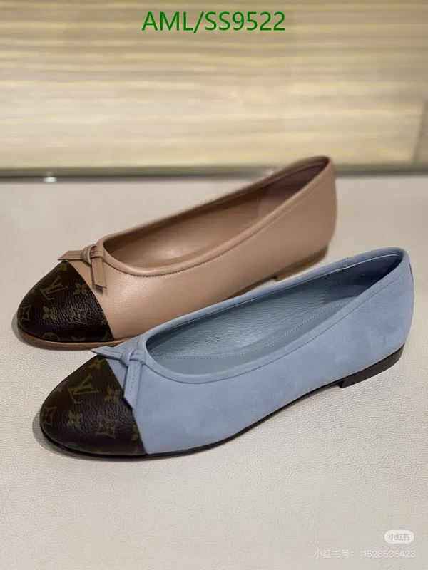 Louis Vuitton Women's Ballet Flats - Suede & Leather Combination