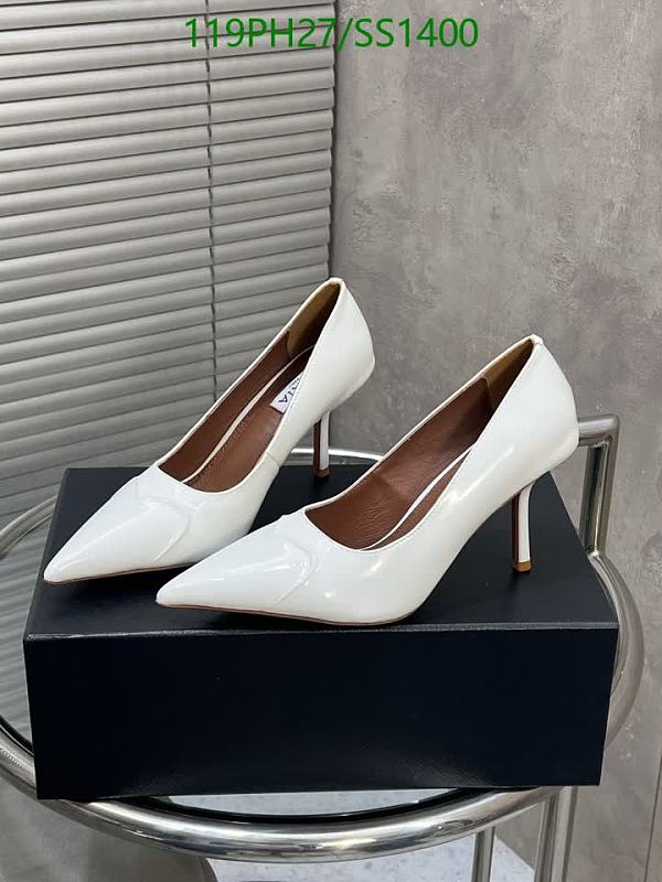Alaia Women's White Patent Leather Pointed Toe Stiletto Heels