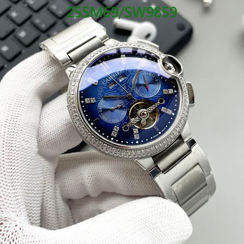 Cartier Ballon Bleu Tourbillon Automatic Mechanical Watch for Men
