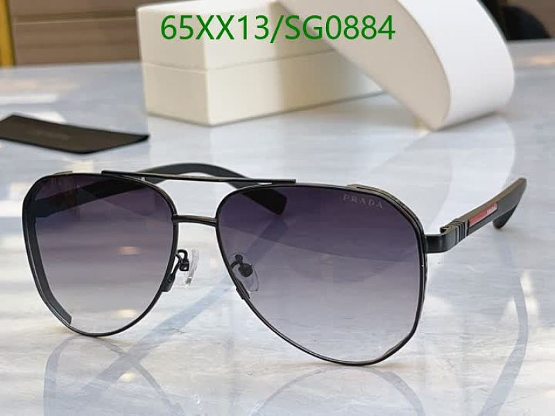 Prada Aviator Sunglasses with Gradient Lenses for Men - SG0884