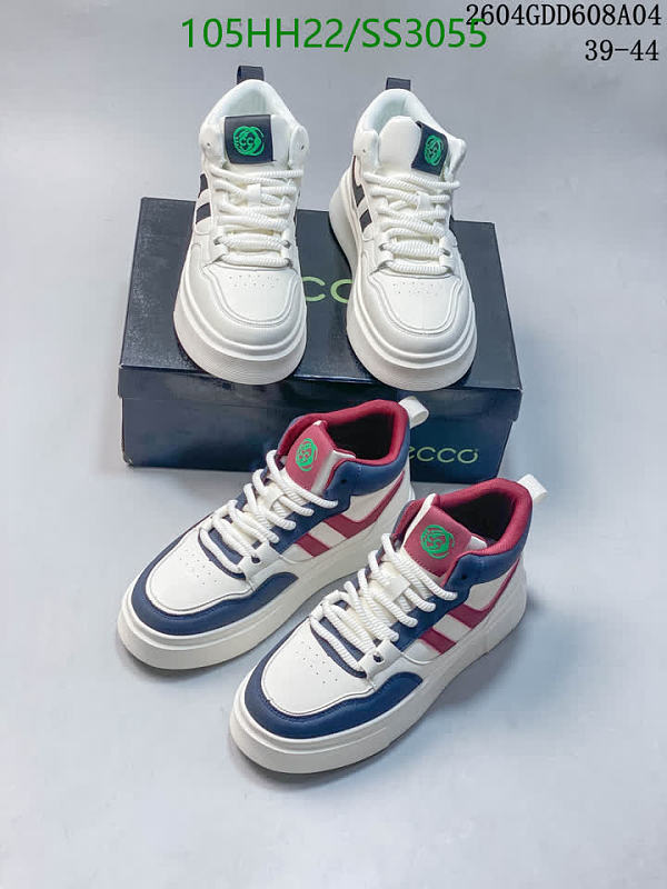 Gucci Men's High-Top Sneakers - White/Blue/Red Leather