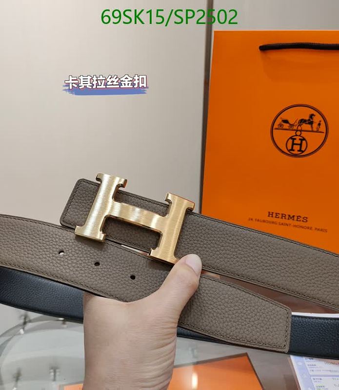 Hermes H Buckle Genuine Leather Belt for Men and Women