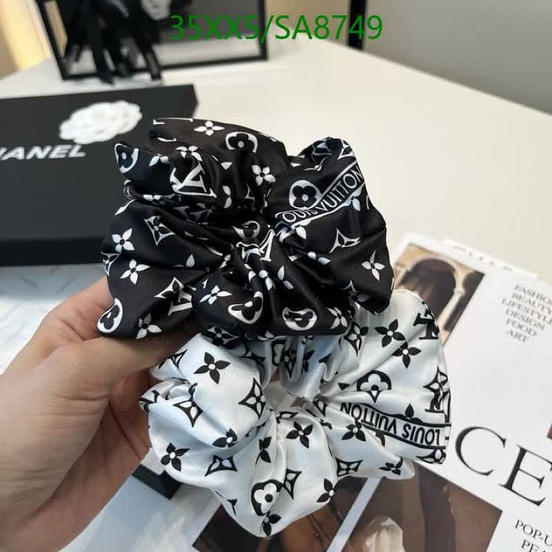 Louis Vuitton Monogram Scrunchie Set - Black & White Silk Hair Ties