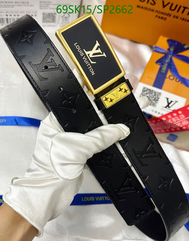 Louis Vuitton Monogram Belt - Genuine Leather, 4.0cm Width