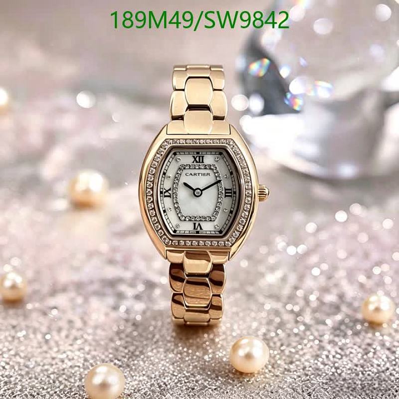 Cartier Women's Stainless Steel Quartz Watch with Diamond Bezel