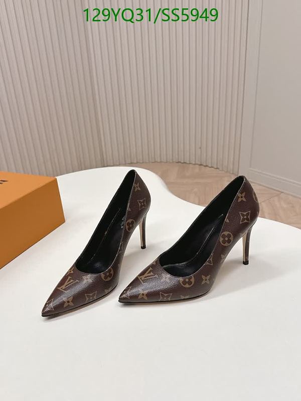 Louis Vuitton Women's Brown Monogram Leather Stiletto High Heels
