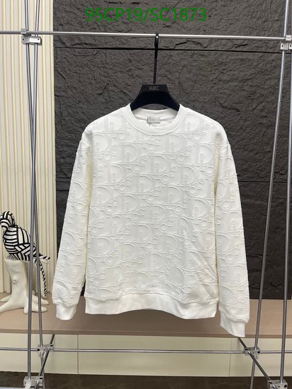 Dior Monogram Embossed Crewneck Sweatshirt - White