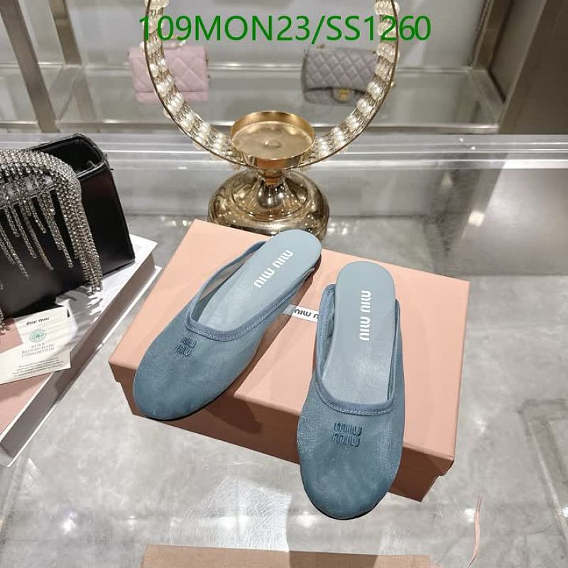 Miu Miu Women's Blue Mesh & Sheepskin Mules - EU 35-40 48 Miu Miu Women's Blue Mesh & Sheepskin Mules - EU 35-40