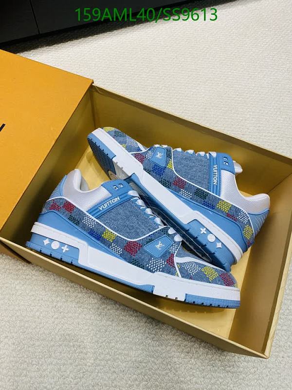 Louis Vuitton Men's Denim & Mesh Breathable Sneakers 6 Louis Vuitton Women's Denim & Mesh Sneakers - Blue/Multi-Color