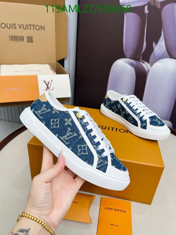 Louis Vuitton Women's Denim Monogram Sneakers - EU 35-41