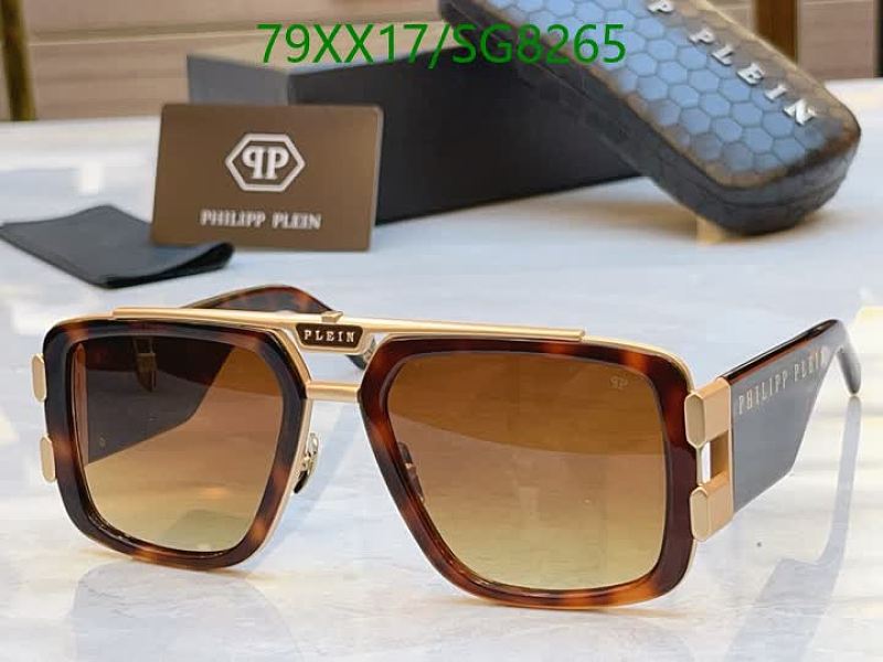 Philipp Plein SG8265 Men's Square Tortoiseshell & Gold Sunglasses
