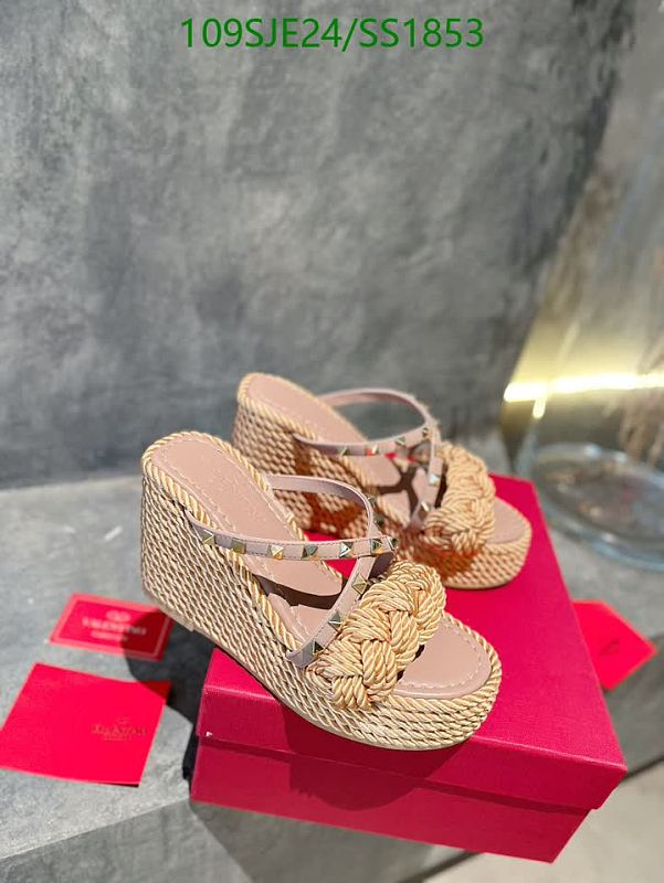 Valentino Women's Espadrille Wedge Sandals - Tan Leather
