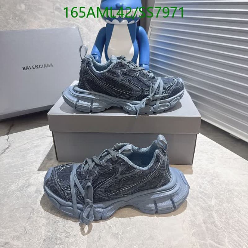 Balenciaga Women's Denim Track Sneakers