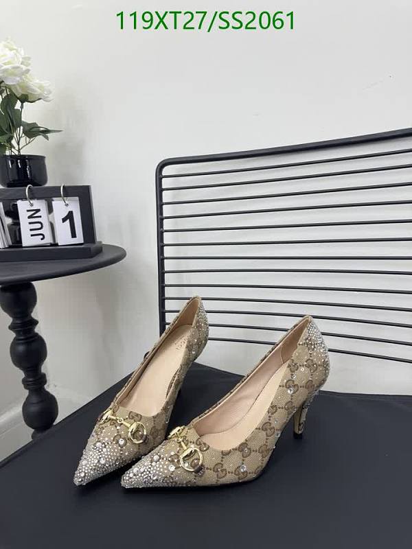 Gucci Women's Sheepskin Leather Heeled Pumps with Embellishments