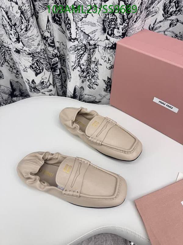 Miu Miu Women's Sheepskin and Wool Loafers