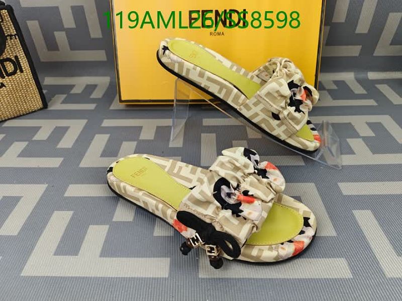 Products 14 Fendi Women's Slides - Cloth & Sheepskin - EU 35-45