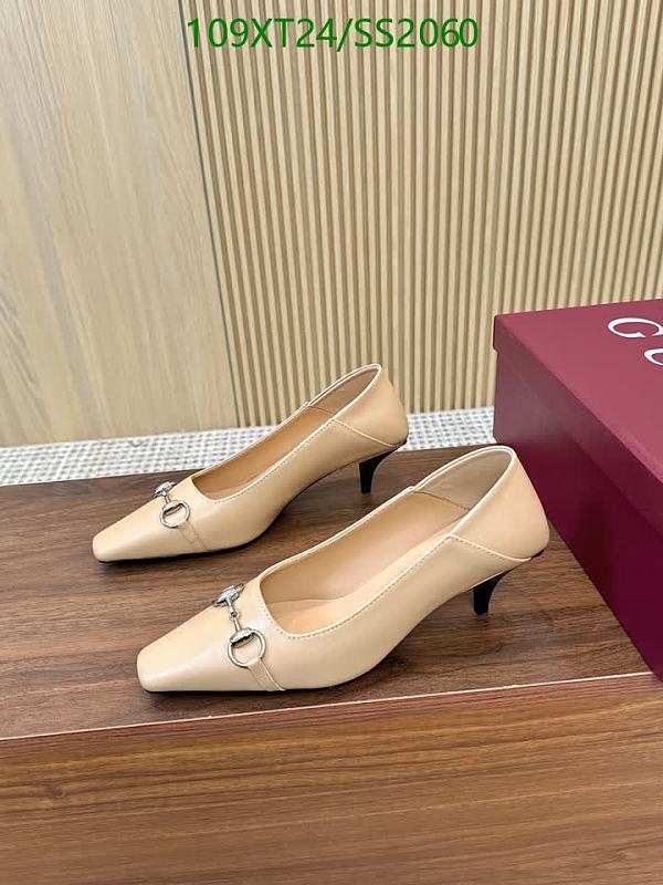 Gucci Women's Beige Sheepskin Kitten Heel Pumps - EU 35-41