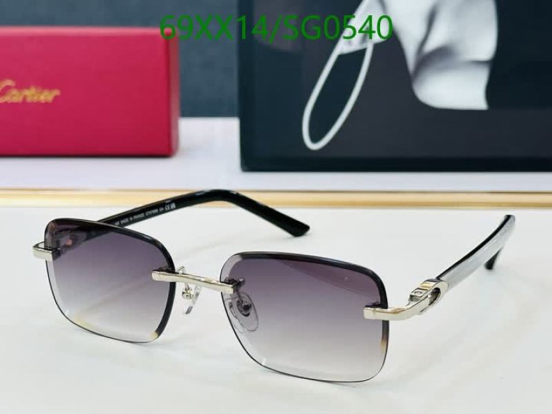 Cartier Rimless Gradient Square Sunglasses for Men and Women