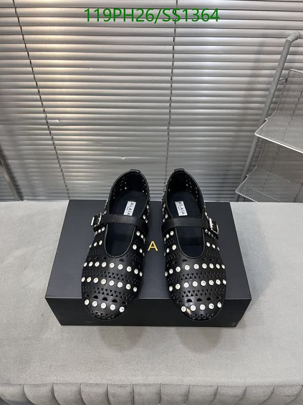 Alaïa Women's Black Perforated Leather Mary Jane Flats EU 35-41