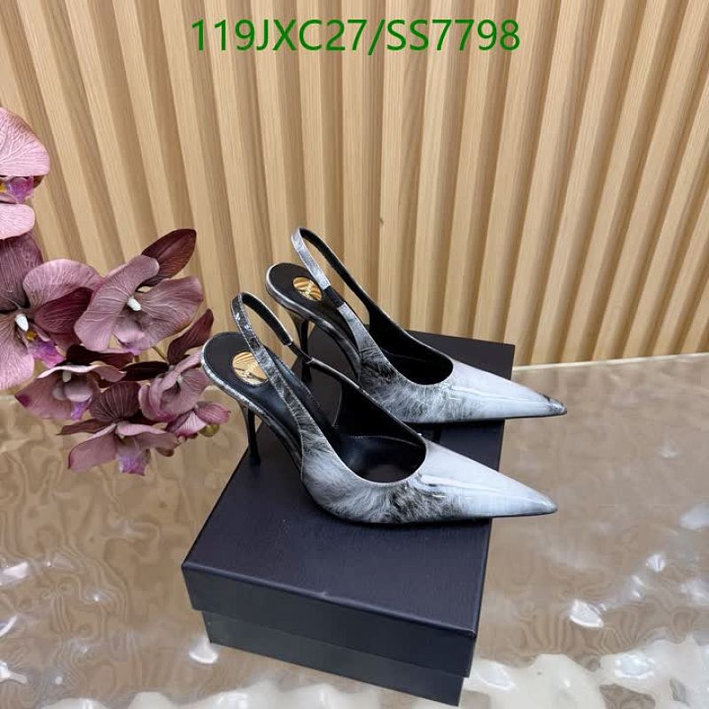 Yves Saint Laurent Women's Slingback Pointed Toe Heels 1 Yves Saint Laurent Women's Slingback Pointed Toe Heels