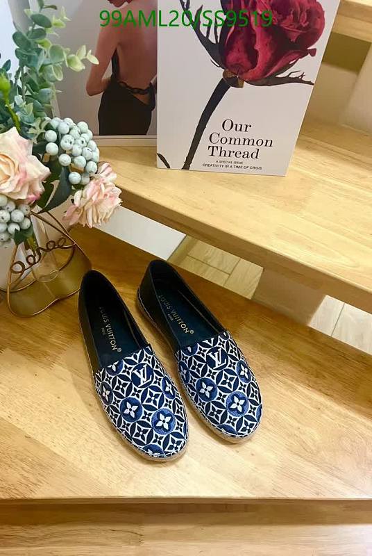 Louis Vuitton Women's Blue Monogram Canvas Espadrille Flats - EU 36-41