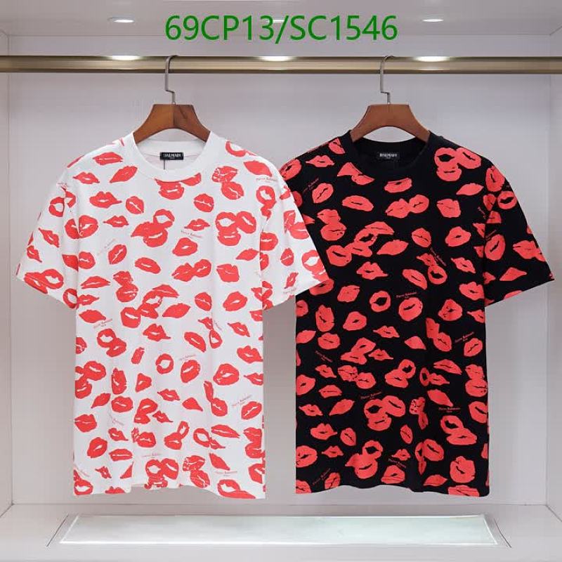Balmain Men's Kiss Print Short Sleeve T-Shirt - Available in White and Black